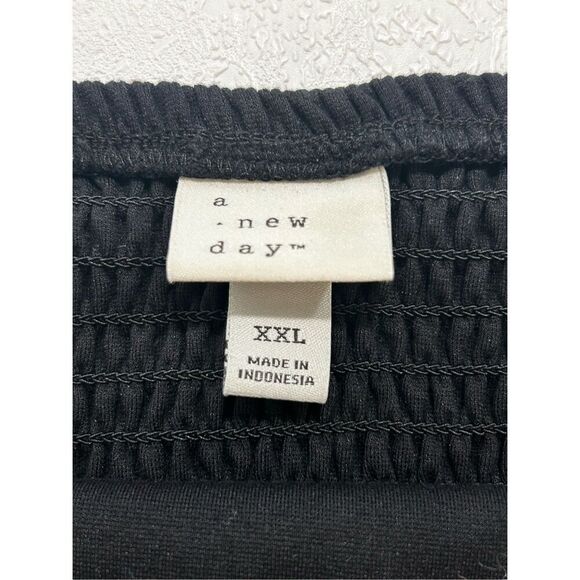 A New Day Black Strapless Smocked Tube Top | Size XXL | Target Basics - Picture 3 of 3